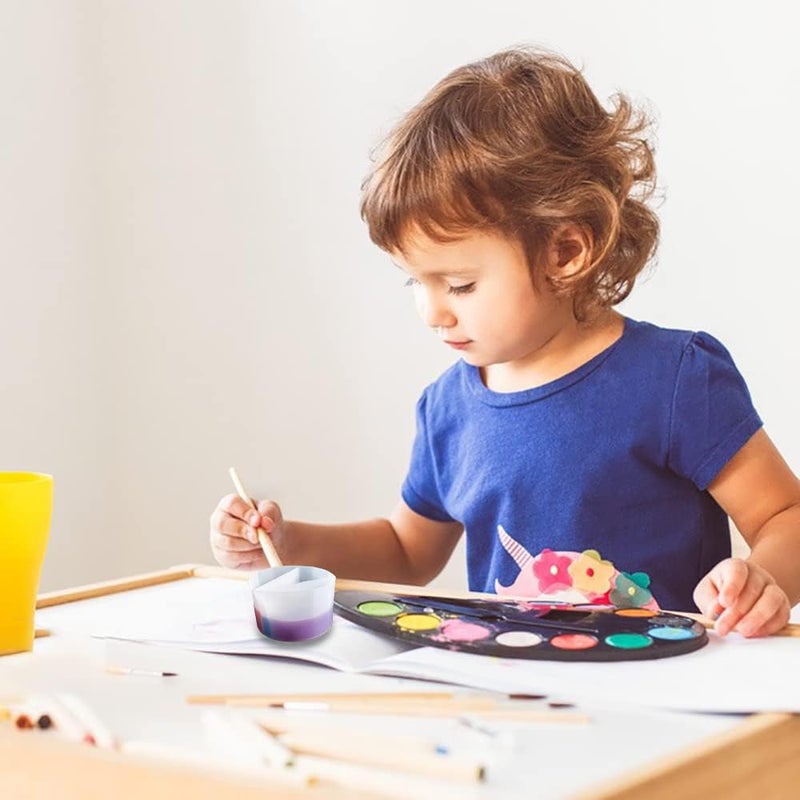 AFUNTA 3/5 Cavity Split Cups for Paint Pouring, Reusable Silicone Split Cup for Acrylic Pouring with 3 PCS Silicone Stir Sticks - Image 3